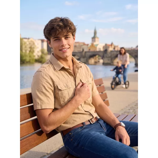  Риза BRANDIT VINTAGE KRÁTKÝ RUKÁV BD4024 САНДИ 