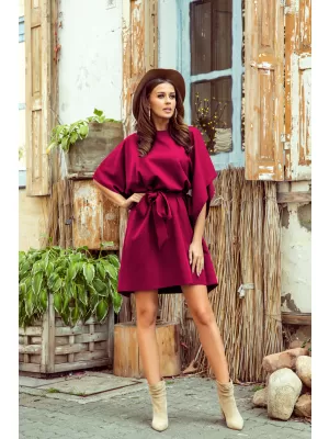 Рокля NUMOCO SOFIA A287-18 БУРГУНДИЯ