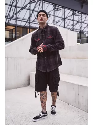 Къси панталони BRANDIT SAVAGE VINTAGE CARGO ЧЕРНО