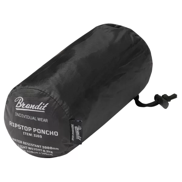  Poncho Raincoat BRANDIT RIPSTOP BD3169 ЧЕРНО 