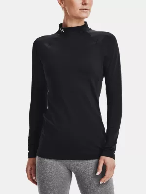 Дамска тениска UNDER ARMOUR UA CG AUTHENTICS MOCKNECK 1368702-001 ЧЕРЕН