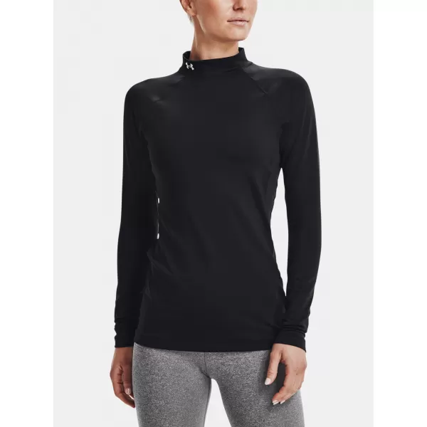  Дамска тениска UNDER ARMOUR UA CG AUTHENTICS MOCKNECK 1368702-001 ЧЕРЕН 