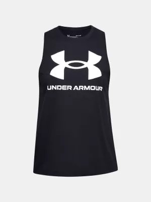 Дамски потник UNDER ARMOUR SPORTSTYLE GRAPHIC TANK 1356297-001 ЧЕРЕН