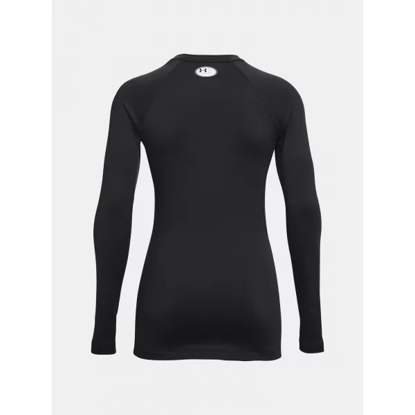  Дамска тениска UNDER ARMOUR AUTHENTICS CREW 1368701-001 ЧЕРЕН 