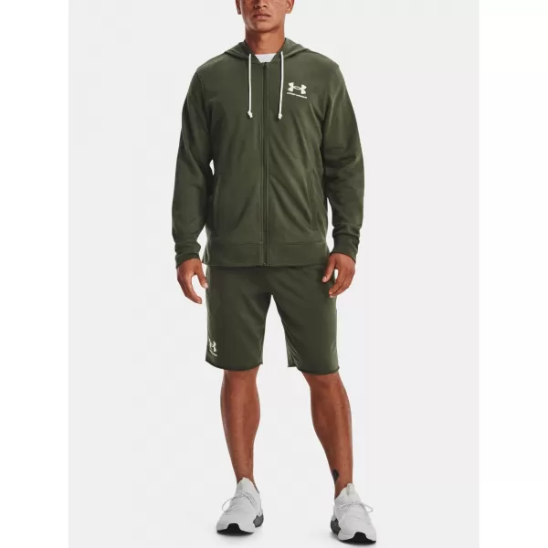  Мъжки суичър UNDER ARMOUR UA RIVAL TERRY LC FZ 1370409-390 ЗЕЛЕНО 