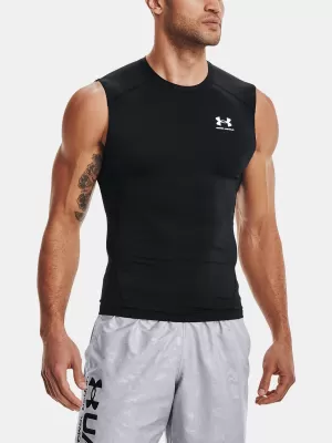 Мъжки компресионен потник UNDER ARMOUR HG ARMOUR COMP SL 1361522-001 ЧЕРЕН