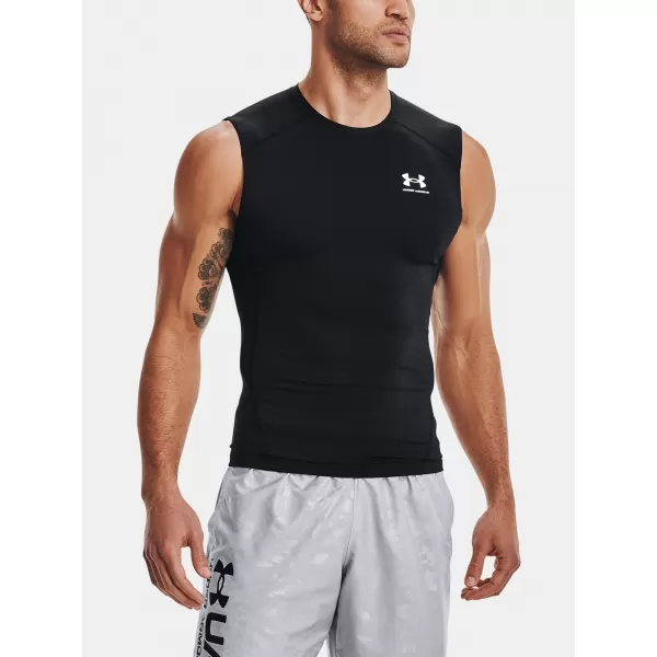  Мъжки компресионен потник UNDER ARMOUR HG ARMOUR COMP SL 1361522-001 ЧЕРЕН 