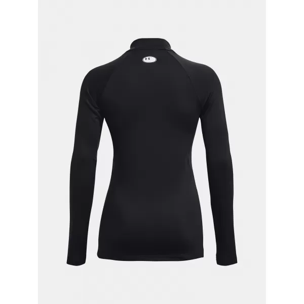  Дамска тениска UNDER ARMOUR UA CG AUTHENTICS MOCKNECK 1368702-001 ЧЕРЕН 