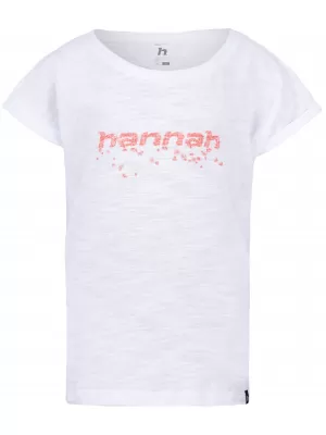 Детска тениска HANNAH KAIA JR БЯЛО/РОЗОВО