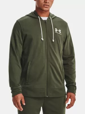 Мъжки суичър UNDER ARMOUR UA RIVAL TERRY LC FZ 1370409-390 ЗЕЛЕНО