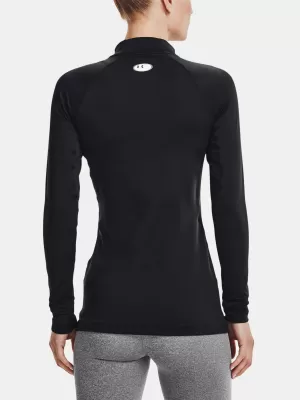 Дамска тениска UNDER ARMOUR UA CG AUTHENTICS MOCKNECK 1368702-001 ЧЕРЕН