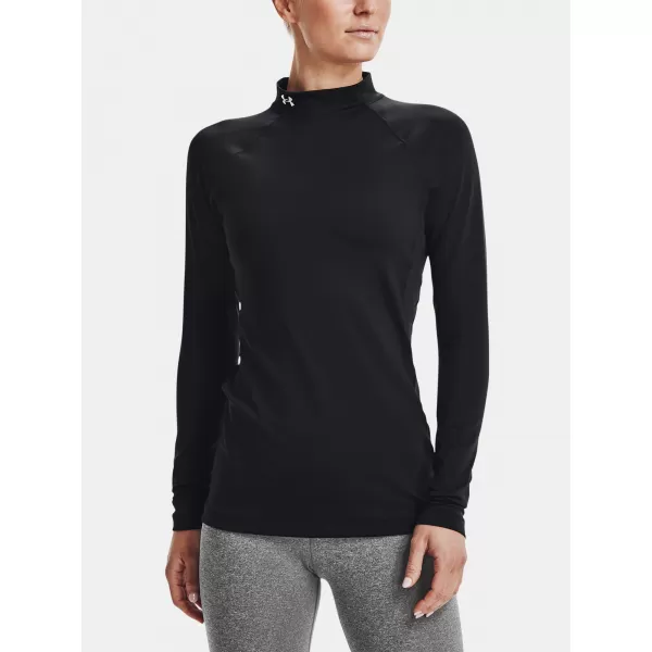  Дамска тениска UNDER ARMOUR UA CG AUTHENTICS MOCKNECK 1368702-001 ЧЕРЕН 