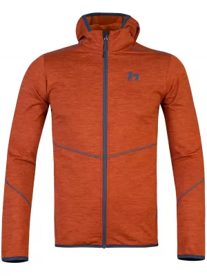 Мъжки суичър HANNAH DAMAR HOODY ИЗГОРЯЛ ПОРТОКАЛОВ МЕЛ