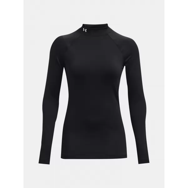  Дамска тениска UNDER ARMOUR UA CG AUTHENTICS MOCKNECK 1368702-001 ЧЕРЕН 