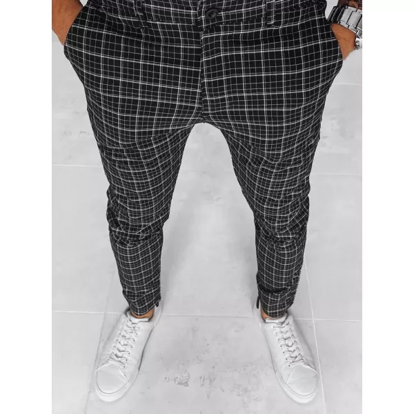  Мъжки панталони на Chino DSTREET UX3968 ЧЕРНО 