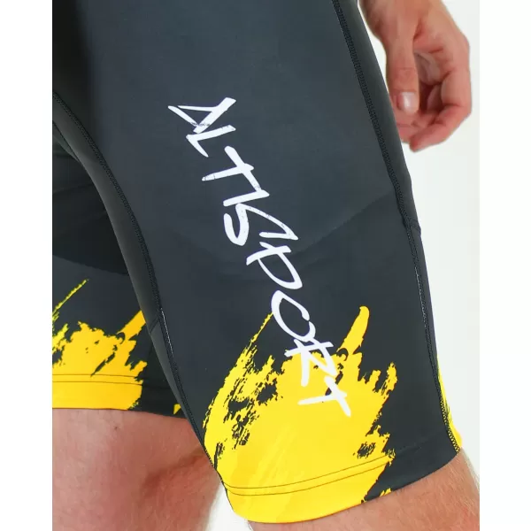  Мъжки премиум шорти за колоездене ALTISPORT SWE/ALM01S13 ЖЪЛТО 