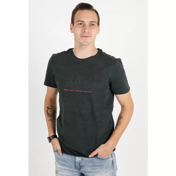  Мъжка тениска KIXMI RADLY ТЪМНО СИВ 