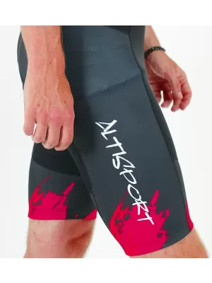 Мъжки премиум шорти за колоездене ALTISPORT SWE/ALM01S13 ЧЕРВЕН