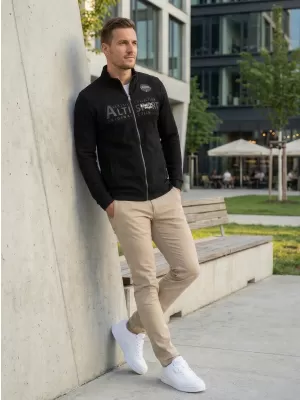 Мъжки суичър ALTISPORT BLAKE ЧЕРЕН