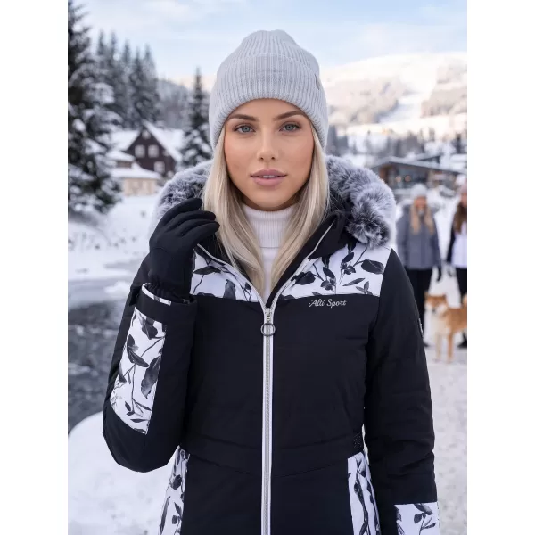  Дамско зимно яке ALTISPORT BIANCA ЧЕРЕН 