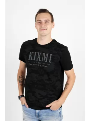 Мъжка тениска KIXMI RADLY ЧЕРЕН