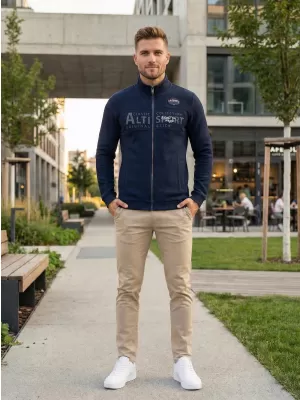 Мъжки суичър ALTISPORT BLAKE ТЪМНО СИНЬО