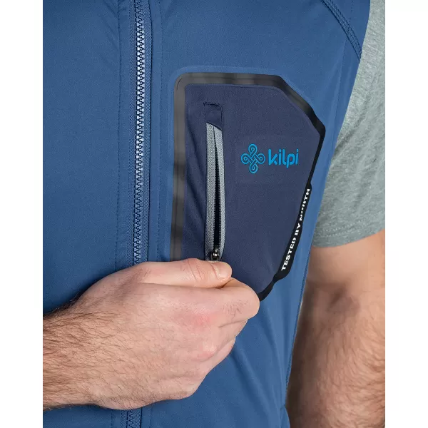  Мъжка софтшел жилетка KILPI RIELLO-M TM0111KI ТЪМНО СИНЬО 