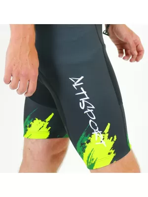 Мъжки премиум шорти за колоездене ALTISPORT SWE/ALM01S13 ЗЕЛЕНО