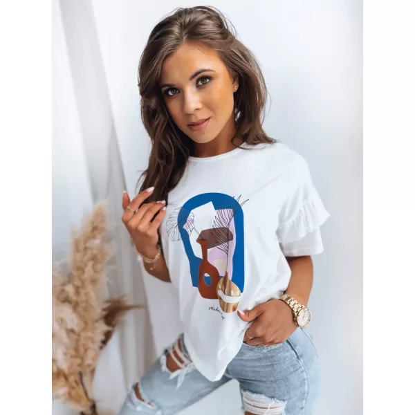  T -shirt DSTREET MODERM MEGE RY2187 БЯЛ 