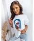 T -shirt DSTREET MODERM MEGE RY2187 БЯЛ