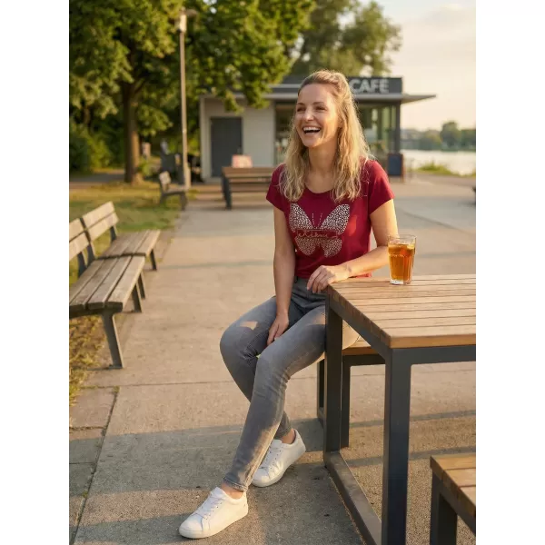  Дамска тениска KIXMI ROSIE БОРДО 