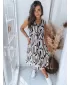 Рокля DSTREET BALI EY2300 БЯЛ -BROWN