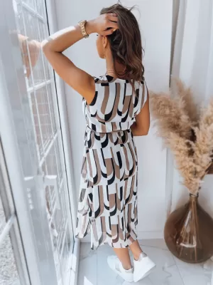 Рокля DSTREET BALI EY2300 БЯЛ -BROWN