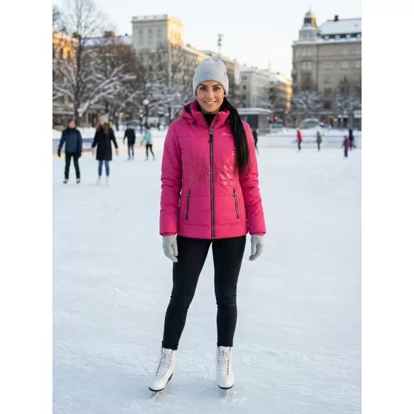  Дамско зимно яке ALTISPORT BEATRICE РОЗОВО 