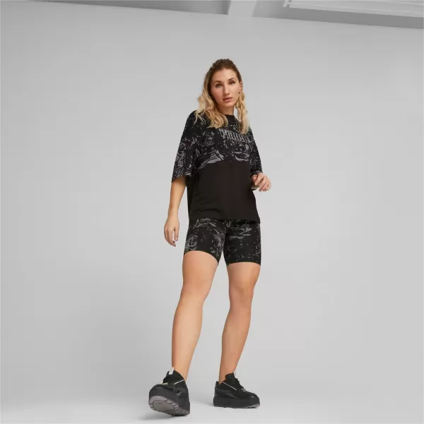  Дамски клин PUMA POWER AOP 7 HIGH-WAIST SHORT LEGGINGS 673643-01 ЧЕРЕН 