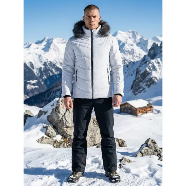  Мъжко зимно яке ALTISPORT BALDER СВЕТЛО СИВ 