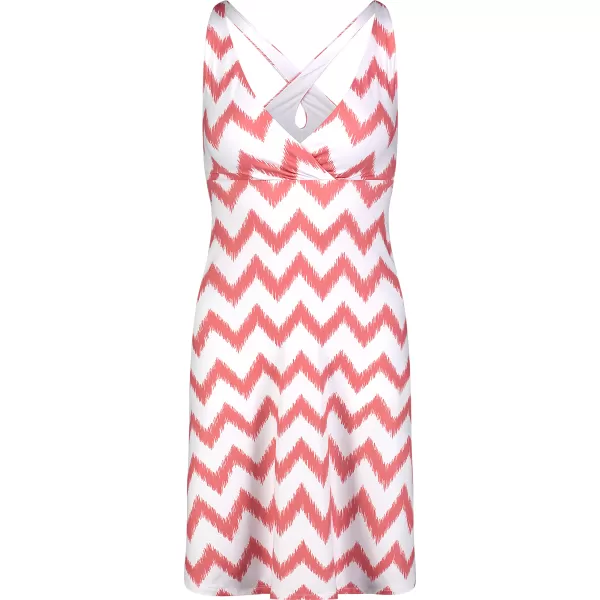  Рокля NORDBLANC V-NECK NBSLD7804 РОЗОВО/БЯЛО 