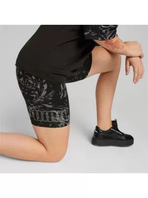 Дамски клин PUMA POWER AOP 7 HIGH-WAIST SHORT LEGGINGS 673643-01 ЧЕРЕН