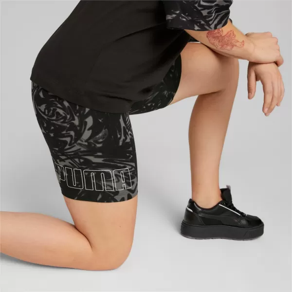  Дамски клин PUMA POWER AOP 7 HIGH-WAIST SHORT LEGGINGS 673643-01 ЧЕРЕН 