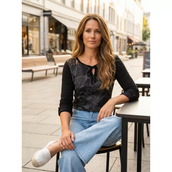  Дамска тениска ALTISPORT BELINDA ЧЕРЕН 