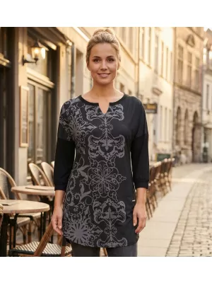 Дамска тениска ALTISPORT BLANCH ЧЕРЕН