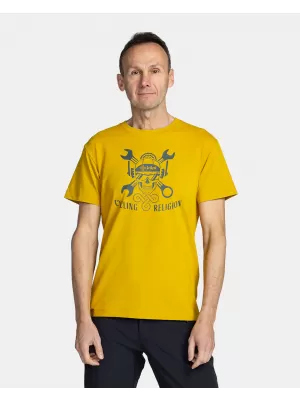 Мъжка тениска KILPI SKULLY-M TM0377KI ЗЛАТИСТ