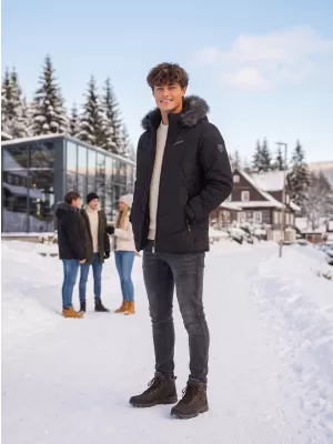 Мъжко зимно яке ALTISPORT BALDER ЧЕРЕН