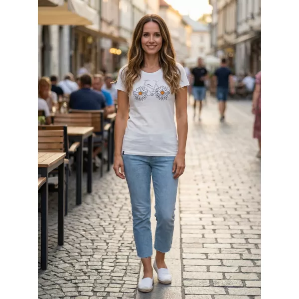 Dámské triko s krátkým rukávem ALW184/PUSTA BÍLÁ 