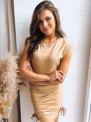 Рокля DSTREET MIMOSA EY2284 БЕЖОВО