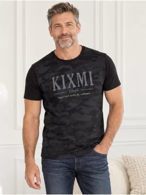 Мъжка тениска KIXMI RADLY ЧЕРЕН