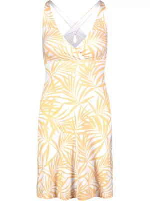 Рокля NORDBLANC V-NECK NBSLD7804 ЖЪЛТО/БЯЛО