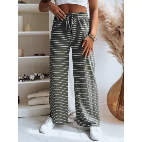  Дамски панталони DSTREET BOLD STRIPE UY1505 ЗЕЛЕНО 