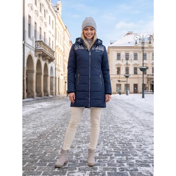  Дамско палто ALTISPORT BEVERLY ТЪМНО СИНЬО 