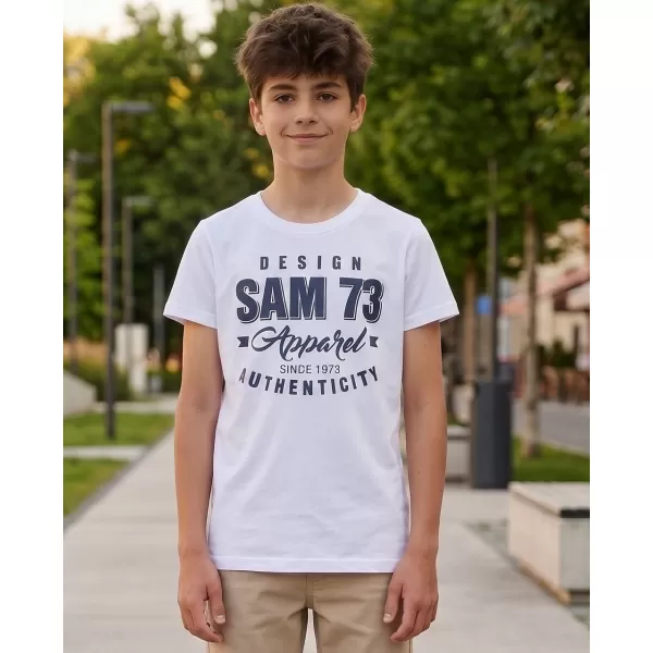  Момчешка тениска SAM 73 JANSON KT 504 БЯЛО 